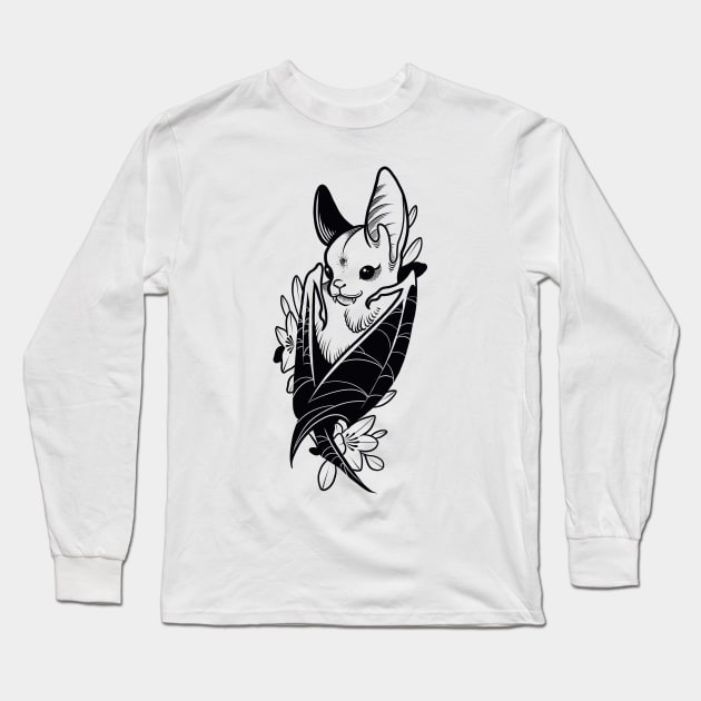 Bat Long Sleeve T-Shirt by Adorline
